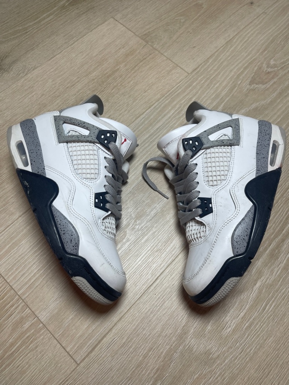 Jordan Kids White/Grey/Black Retro Basketball Sneakers Size :6